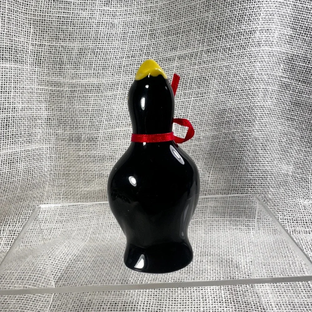R&M International Black Cat Porcelain Pie Bird Vent Baker 7562-Black NWT